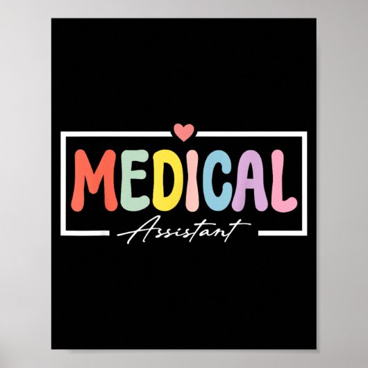 Medizinischer Assistent Ma Cma Krankenpfleger Arzt Poster (Vorne)