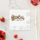 Medizinischer Assistent - Mardi Gras Serviette (Beispiel)