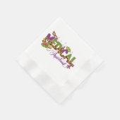 Medizinischer Assistent - Mardi Gras Serviette (Ecke)