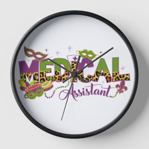 Medizinischer Assistent - Mardi Gras Uhr