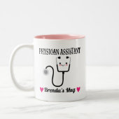 Medizinischer Assistent Personalisiertes Geschenk Zweifarbige Tasse (Links)