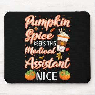 Medizinischer Assistent Pumpkin Gewürz Latte Herbs Mousepad