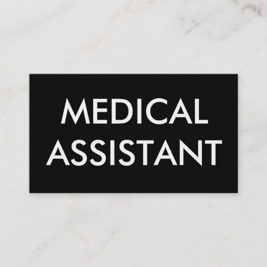medizinischer Assistent Visitenkarte (Vorderseite)