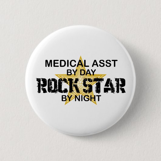 Medizinischer Asst Rockstar Button (Vorderseite)