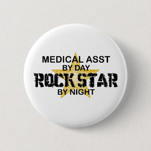 Medizinischer Asst Rockstar Button
