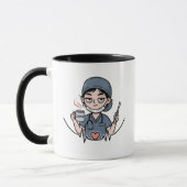 Medizinischer Becher (Frauenversion) Tasse (Links)