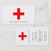 Medizinischer Bedarf W/W Visitenkarte (Vorne/Hinten)