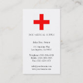 Medizinischer Bedarf W/W Visitenkarte (Rückseite)