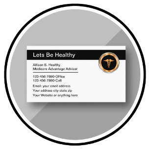 Medizinischer Berater Healthcare Theme Visitenkarte