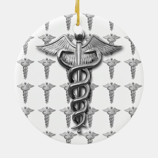 Medizinischer Beruf-Symbol Keramikornament (Hinten)