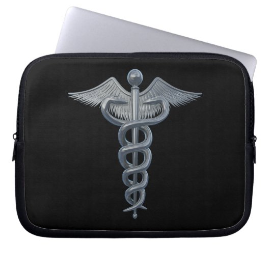Medizinischer Beruf-Symbol Laptopschutzhülle (Vorderseite)