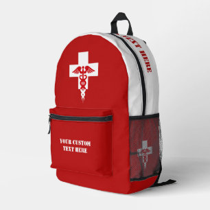 Medizinischer Beruflicher benutzerdefinierter Text Bedruckter Rucksack