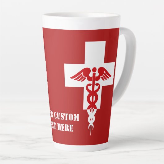 Medizinischer Beruflicher benutzerdefinierter Text Milchtasse (Rechte Ecke)