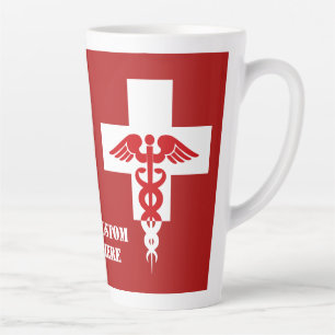 Medizinischer Beruflicher benutzerdefinierter Text Milchtasse