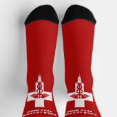 Medizinischer Beruflicher benutzerdefinierter Text Socken (Oben)