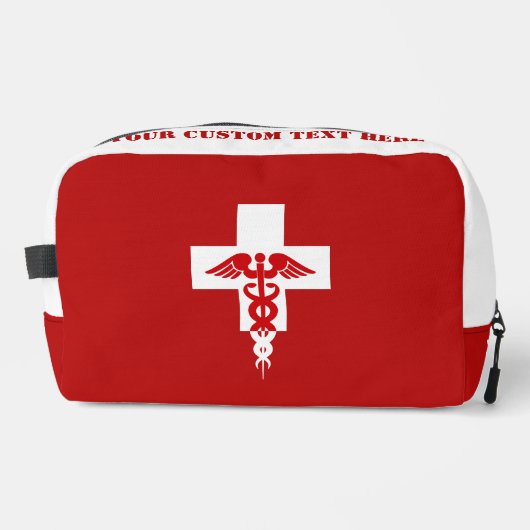 Medizinischer Beruflicher benutzerdefinierter Text Waschbeutel (Vorderseite)