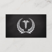 Medizinischer Caduceus-Lorbeer Visitenkarte (Rückseite)