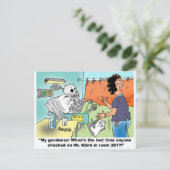 Medizinischer Cartoon Spaß Postkarte (Stehend Vorderseite)