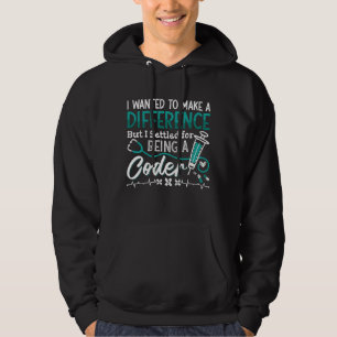 Medizinischer Code als ICD-Programmierer Hoodie