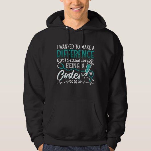 Medizinischer Code als ICD-Programmierer Hoodie (Vorderseite)