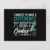 Medizinischer Code als ICD-Programmierer Postkarte (Vorderseite)