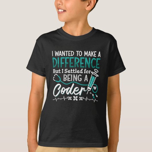 Medizinischer Code als ICD-Programmierer T-Shirt (Vorderseite)