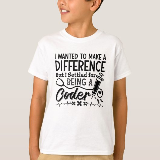 Medizinischer Code als ICD-Programmierer T-Shirt (Vorderseite)