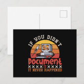 Medizinischer Code, wenn Sie kein ICD-Coding dokum Postkarte (Vorne/Hinten)