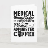 Medizinischer Coder Coffee Assistant ICD Coding Ge Karte (Vorderseite)