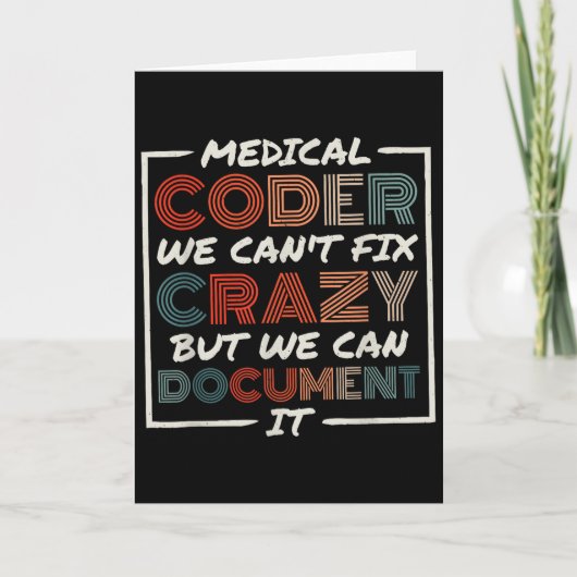 Medizinischer Coder, den wir nicht reparieren könn Karte (Vorderseite)