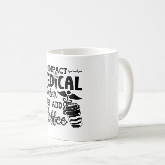 Medizinischer Coder einfach Coffee Programmer Codi Kaffeetasse (VorderseiteRechts)