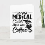 Medizinischer Coder einfach Coffee Programmer Codi Karte (Vorderseite)