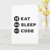 Medizinischer Coder isst Sleep Code ICD Coding Pro Karte (Gelbe Blume)