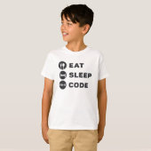 Medizinischer Coder isst Sleep Code ICD Coding Pro T-Shirt (Vorne ganz)