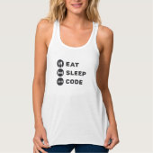 Medizinischer Coder isst Sleep Code ICD Coding Pro Tank Top (Vorderseite)