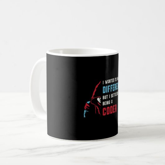 Medizinischer Coder ist ein ICD-Coder-Geschenk Kaffeetasse (Vorderseite Links)