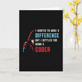 Medizinischer Coder ist ein ICD-Coder-Geschenk Karte (Gelbe Blume)
