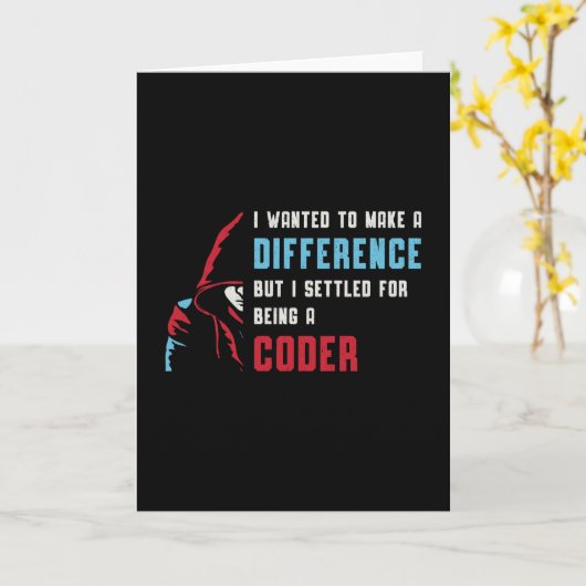 Medizinischer Coder ist ein ICD-Coder-Geschenk Karte (Gelbe Blume)