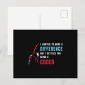 Medizinischer Coder ist ein ICD-Coder-Geschenk Postkarte (Vorne/Hinten)