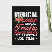Medizinischer Coder wegen Freakin Assistant ICD Co Karte (Vorderseite)