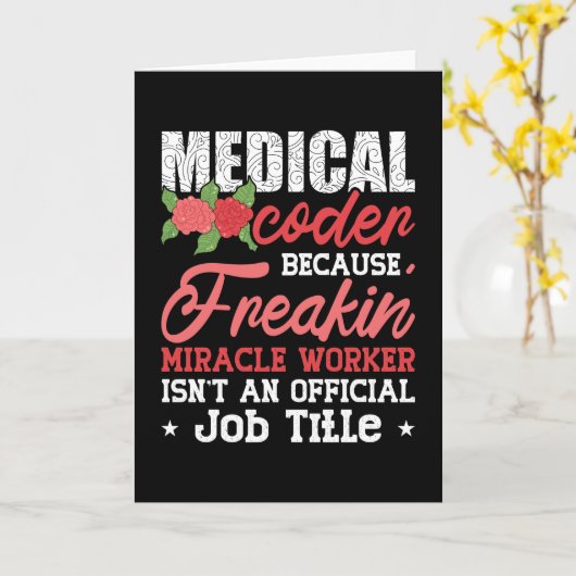 Medizinischer Coder wegen Freakin Assistant ICD Co Karte (Gelbe Blume)