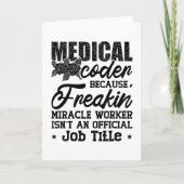 Medizinischer Coder, weil Freakin ICD-Coding Assis Karte (Vorderseite)