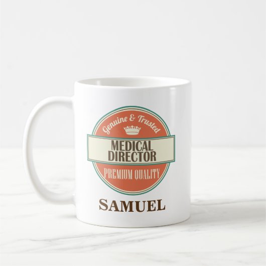 Medizinischer Direktor Personalized Office Mug Kaffeetasse (Links)