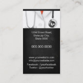 Medizinischer Doktor practice/Medizinischer Care Visitenkarte (Rückseite)