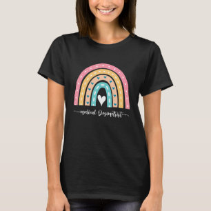 Medizinischer Dosimetrist Süßer Regenbogen Strahle T-Shirt