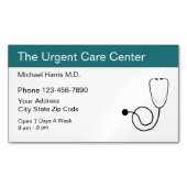 Medizinischer dringender Pflegezentrum-Entwurf Magnetische Visitenkarte (Vorderseite)