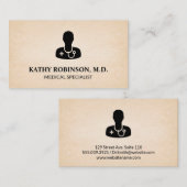 Medizinischer Facharzt | Doctor Icon Terminkarte (Vorne/Hinten)