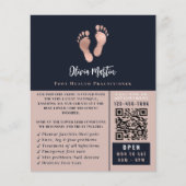 Medizinischer Facharzt für Fußpflege QR Flyer (Vorne)