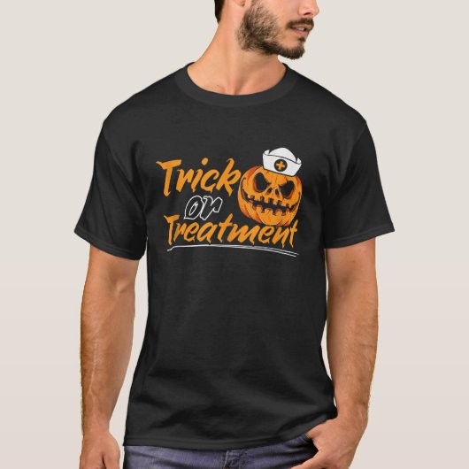 Medizinischer Halloween-Trick oder Gesundheitsarzt T-Shirt (Vorderseite)
