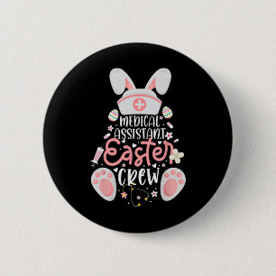 Medizinischer Istant Ostertag Krankenschwester Cre Button